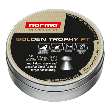 Norma Golden Trophy FT Ø4,50 0,54 gram 500 st