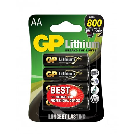 GP AA/LR06 1,5V Lithium 4-pack