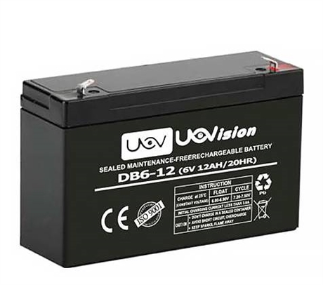 UOVision Externt Batteri 6V 12Ah