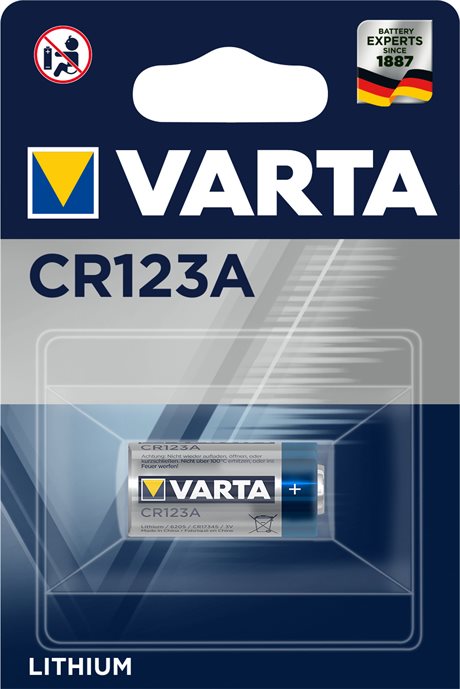 Varta CR123A 3,0V 1200mAh Lithium