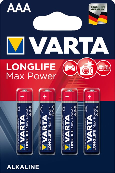 Varta AAA/LR03 1,5V Longlife Max Power 4-pack
