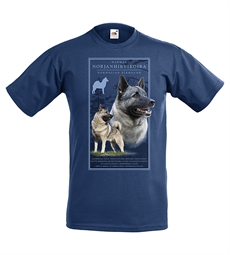 T-Shirt Gråhund Blå