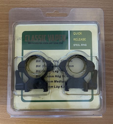 Classic Vapen Quick Release Steel Ring 30mm High