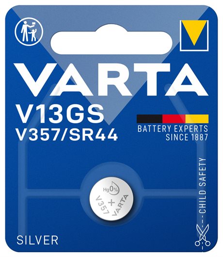 Varta Batteri knappcell SR44 V13GS 1,55V