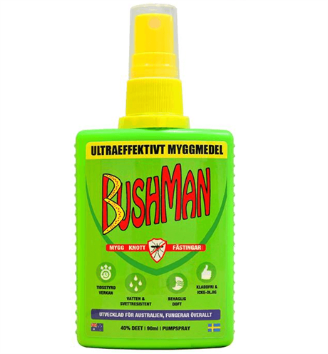 Bushman Myggmedel Spray 90 ml (obs utgånget datum)