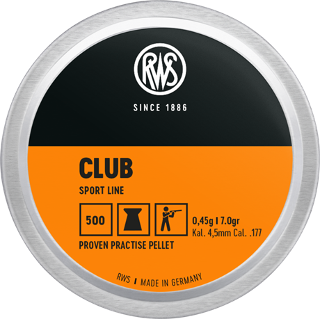 RWS Club 4,5mm 0,45g 500st