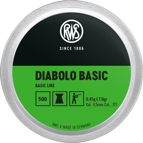 RWS Basic-L Diabolo 4,5mm 0,45g 500st