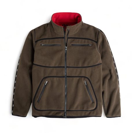P4H Elite Vändbar Laminerad Fleecejacka Green/Red