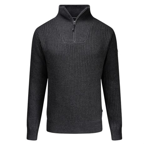 P4H Stickad Tröja Windstopper Herr Grå