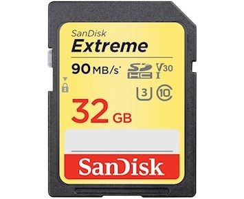 SDHC Extreme 32GB Klass 10