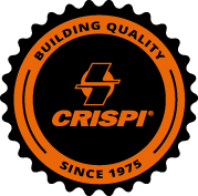 Logga Crispi "Building quality since 1975"