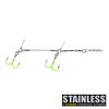 CWC Pro UV Chartreuse Stinger SS 60lb Junior Tandem 1